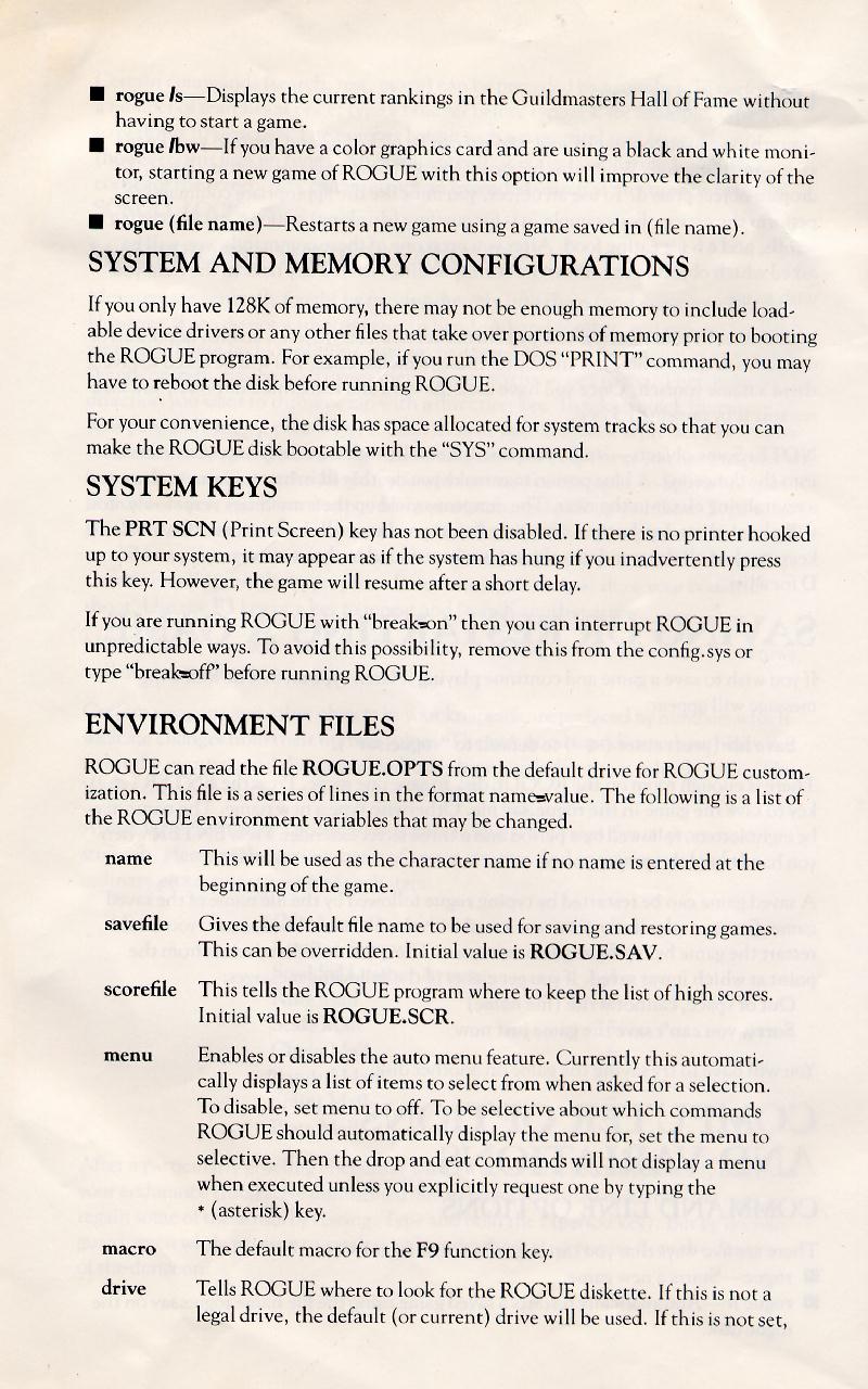 Rogue Manual Page #9