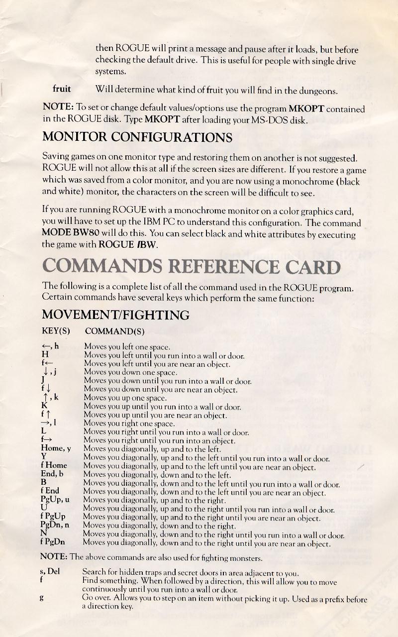 Rogue Manual Page #10